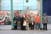 A group of tourists from the United States visit Imam`s historic house and Jamaran art complex.