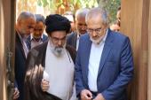 Parliamentary adviser to president visit historic residence of Imam Khomeini.
