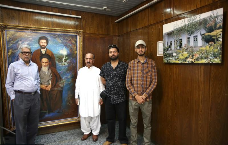 Activists from various Indian media groups visit Imam`s residence, art and gallery complex.