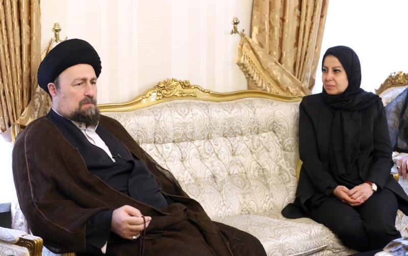 The presence of Seyyed Hassan Khomeini at the house of the Palestinian ambassador in Iran