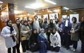 A group  of  foreign students from Tehran University( India country) visit  Hosseinieh Jamaran.