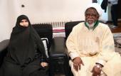 The meeting of Sheikh Zakzaky, the leader of the Islamic Movement of Nigeria, with the daughter of Imam Khomeini (PBUH)