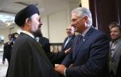 The meeting of the President of Cuba (Miguel Diaz-Canel) with Seyyed Hassan Khomeini.