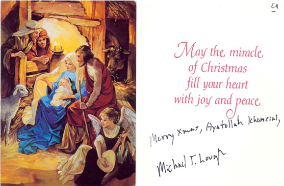 Christmas greetings to Imam Khomeini.