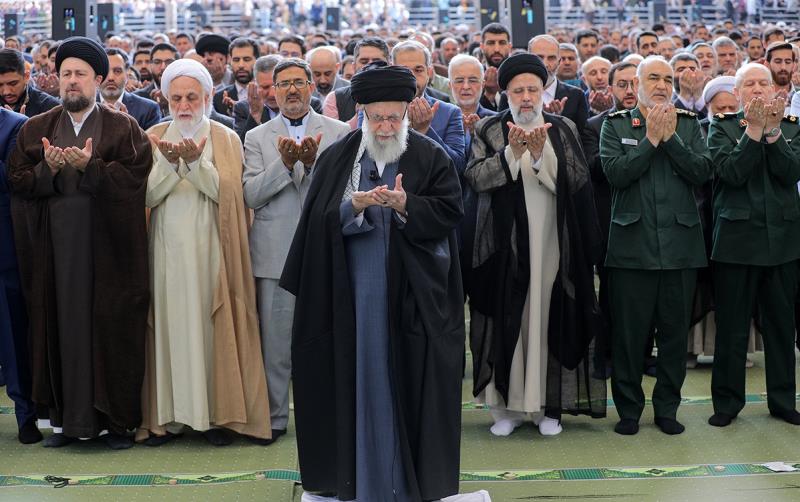 Eid al-Fitr prayer led by the Supreme Leader of the Islamic Revolution.