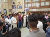 Groups of devotees, pilgrims and tourist from  different parts of the world visit  Imam"s residence in holy city of Najaf