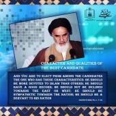 Character and qualities of the best candidate in elections in Imam Khomeini`s viewpoint