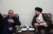 The meeting of President-elect Masoud Pezeshkian with Seyyed Hassan Khomeini