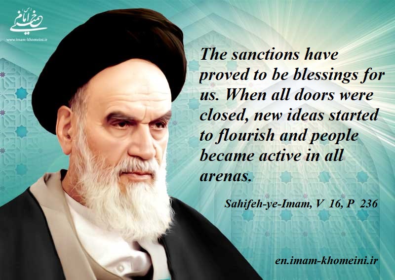The sanctions have proved to be blessings for us
