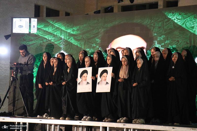 Ceremony marking the 36th anniversary of Imam Khomeini`s passing, attended by people from different walks of life in Khomein