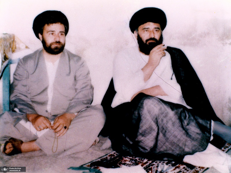 What was the first sentence that the Imam uttered after the martyrdom of Hajj Agha Mustafa?