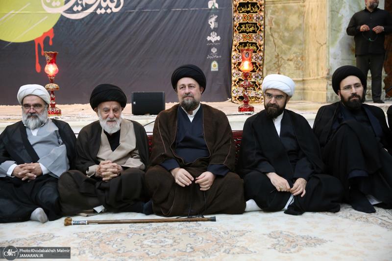 Mourning ceremony on the night of Ashura at the holy shrine of Imam Khomeini