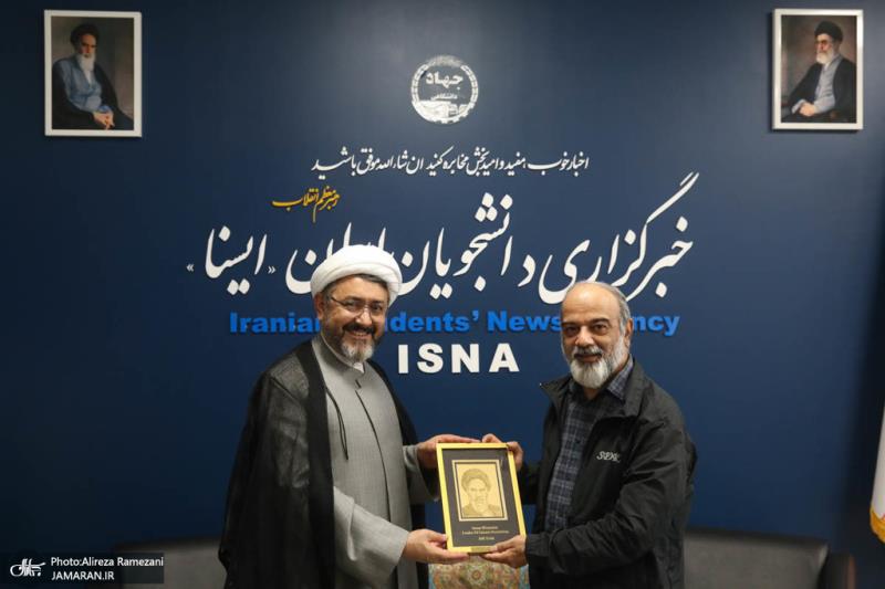The head of the Institute for Compilation and Publication of Imam Khomeini`s (PBUH) Works Visit of  to ISNA News Agency