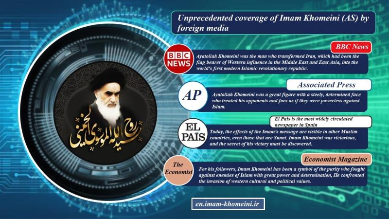 Unprecedented coverage of Imam Khomeini (AS) by foreign media