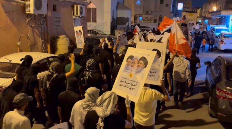 Bahrainis pay homage to martyred Hezbollah leaders Nasrallah, Safieddine