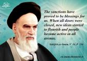 The sanctions have proved to be blessings for us