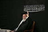 Ashura night mourning ceremony attended by the Leader of the Islamic Revolution