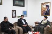 Meeting of the head of Lebanese Hezbollah relief and rescue with Seyyed Hassan Khomeini