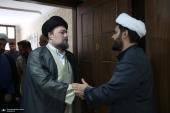 The presence of Seyyed Hassan Khomeini at the home of the late Mohammad Ali Jamati (may Allah have mercy on him)