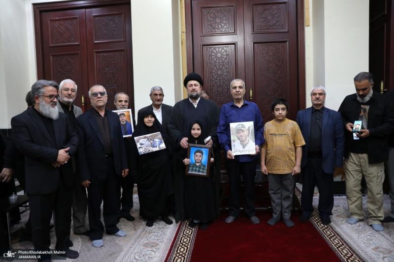 Ayatollah Seyyed Hassan Khomeini`s meeting with the families of the martyrs
