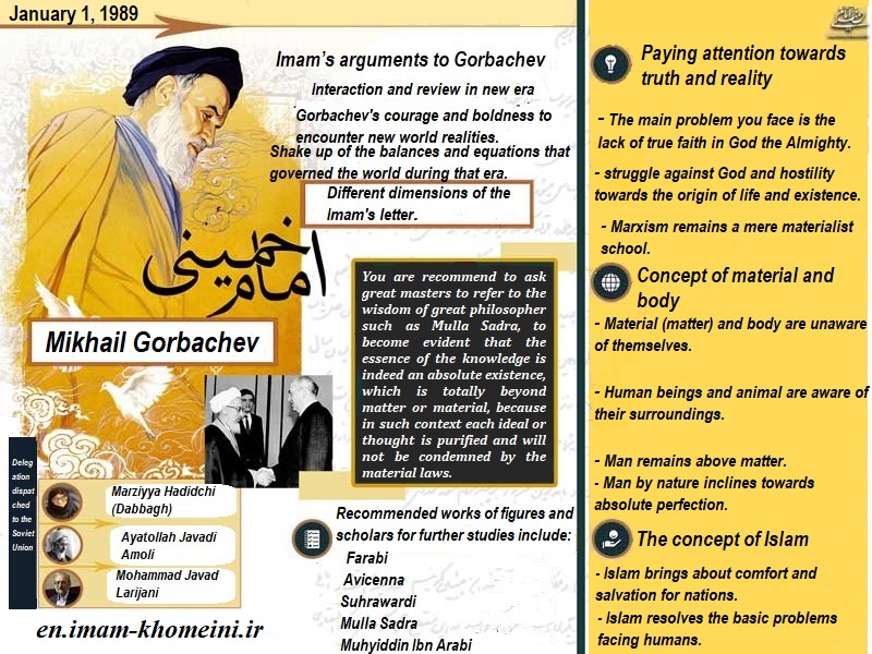 Various perspectives of Imam Khomeini’s historic letter on January 1, 1989 to last leader of the Soviet Union, Mikhail Gorbachev