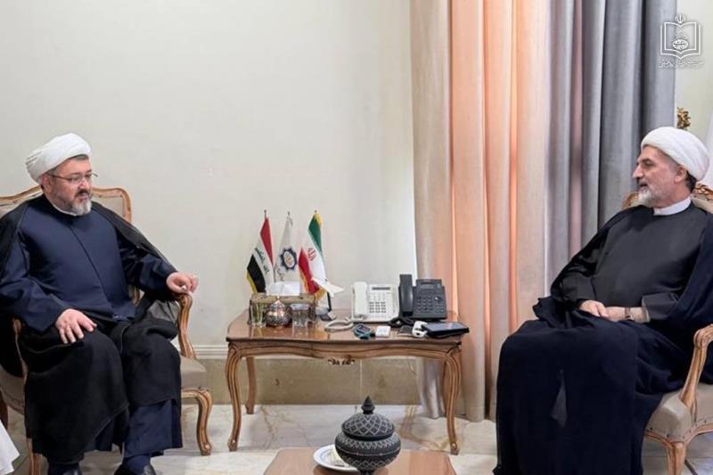 Meeting of the head of the Institute for Compilation and Publication of Imam Khomeini`s (PBUH) Works with the Cultural Counselor of the Islamic Republic of Iran.
