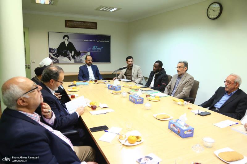 A collaborative meeting of international department of the institute with translators of new editions about Imam Khomeini in foreign languages.