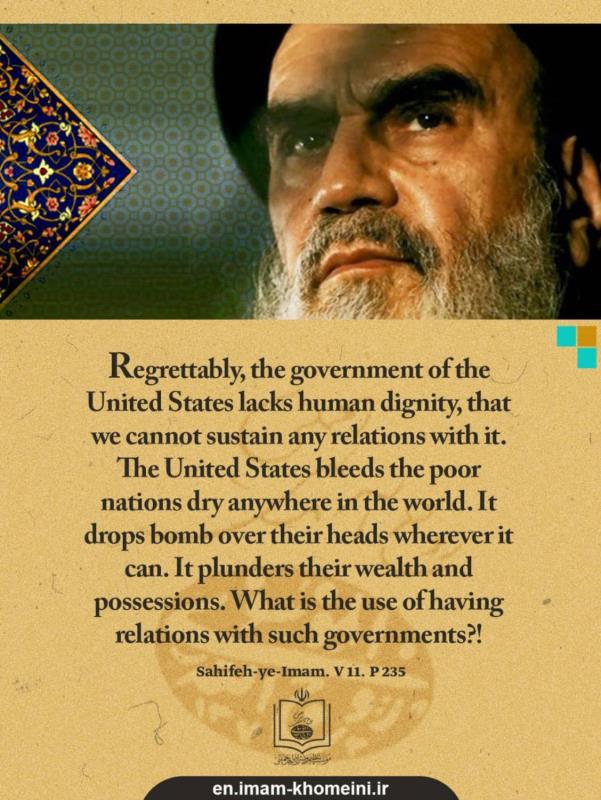 United States has no dignity and it plunders resources of other nations.