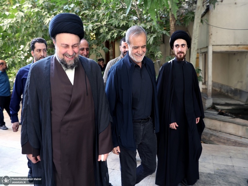 The President`s meeting with Ayatollah Seyyed Hassan Khomeini