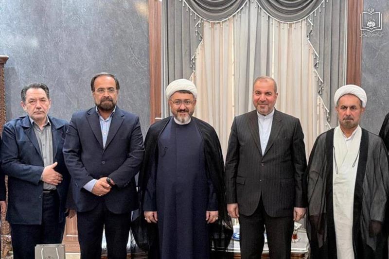 Meeting of the head of the Institute for Compilation and Publication of Imam Khomeini`s (PBUH) Works with the Ambassador of the Islamic Republic of Iran.