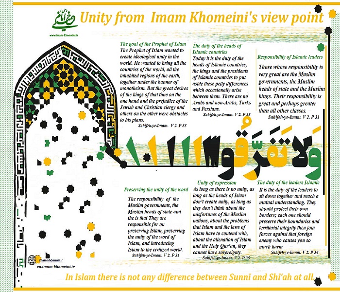 Unity from  Imam Khomeini`s view point