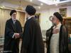 Ayatollah Seyyed Hassan Khomeini holds a meeting with Hojjat al Islam Seyyed Hadi Khamenei.