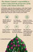 The Islamic Ummah’s responsibility to achieve unity from the perspective of the Leader of the Islamic Revolution.
