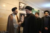 Ayatollah Seyyed Hassan Khomeini`s meeting with the family of martyr Seyyed Esmaeil Khatib, Minister of Intelligence
