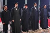 Imam Khomeini`s Family members pay respect and tribune to the martyred leader of Islamic Revolution
