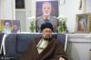 The presence of Ayatollah Seyyed Hassan Khomeini at the home of martyr Mousavi`s father