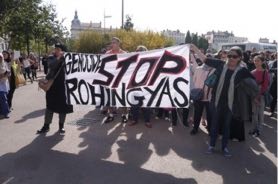 France : manifestation à Lyon en soutien aux Rohingyas 