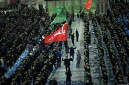 Cérémonie religieuse du mois de Muharram au Saint Mausolée et à la maison de l`Imam Khomeiny (Que DIEU sanctifie son noble secret)