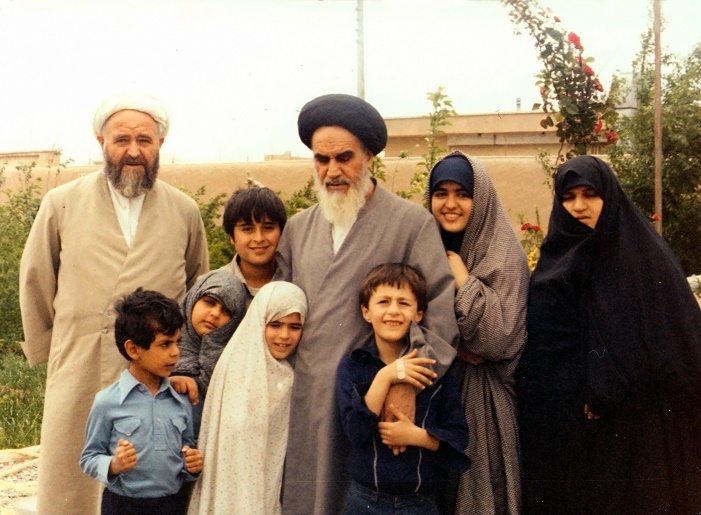 Imam Khomeini avec sa famille