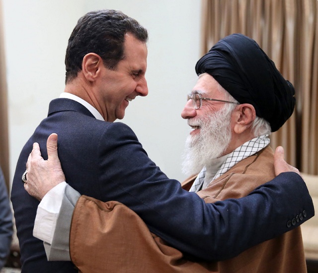 Rencontre de Bachar Assad, le président de la république syrienne, avec le guide suprême de la révolution, l’Ayatollah Khamenei