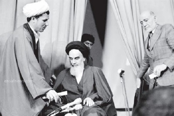 L`Imam Khomeini et l`Ayatollah Rafsandjani