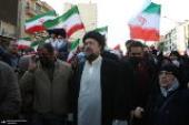 La présence de Sayyed Hassan Khomeini à la grande manifestation du peuple de Téhéran.
