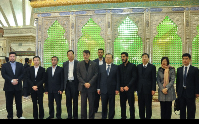 اعلی سطح کے چینی وفد کا بانی اسلامی جمہوریہ ایران کو خراج تحسین