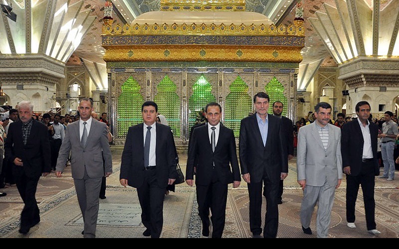 شامی وزیر صحت کی حرم امام خمینی(رح) میں حاضری اور خراج عقیدت