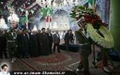 صدر روحانی سمیت کابینہ کے اراکین، حرم امام خمینی(رح) اور گلزار بہشت زہراء(س) میں