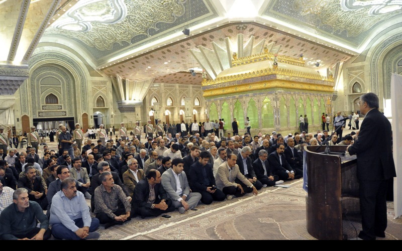 یونیورسٹی کے جہادیوں کا امام خمینی(رح) کے بلند افکار سے تجدید عہد