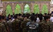  امام خمینی(ره) کے ساتھ پاسداران محمد رسول اللہ کے کھلاریوں کی تجدید عہد