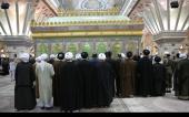مجلس خبرگان رہبری کے اراکین کی حرم امام، امام خمینی[رح] کے ساتھ تجدید عہد /۱۳۹۴ھ، شمسی