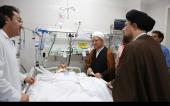 آیت اللہ ہاشمی رفسنجانی اور آیت اللہ سید حسن خمینی نے آیت اللہ واعظ طبسی کی عیادت کیں