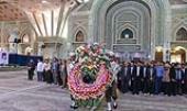 امام خمینی (ره) کے ساتھ البرز صوبہ اور شہر ری کے گورنرز کی تجدید عہد